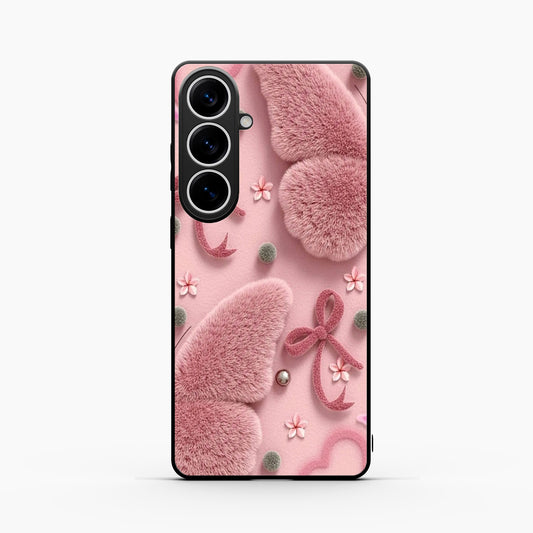 Dreamy Pink Plush Samsung S26 Plus 5g Back Cover