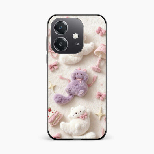 Fluffy Kitty Oppo A3x 4G Back Cover