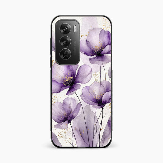 Lavender Bloom Elegance Oppo Reno 12 Pro 5G Back Cover