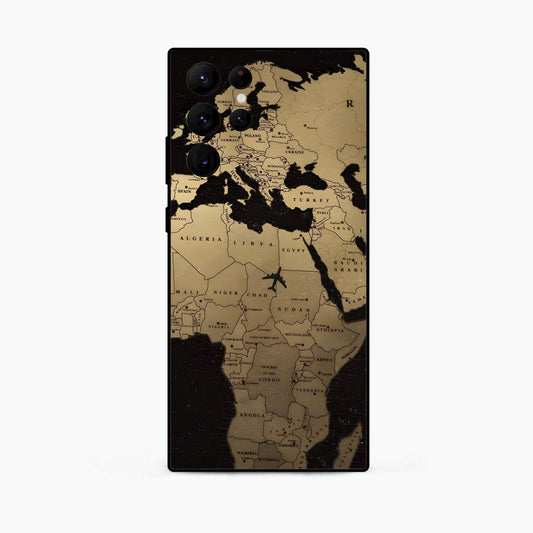 World Map Samsung S25 Ultra Back Cover