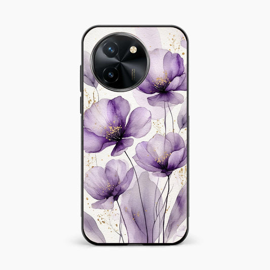 Lavender Bloom Elegance Vivo T3x 5G Back Cover