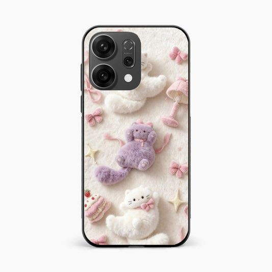 Fluffy Kitty Oppo Reno 14 5G Back Cover
