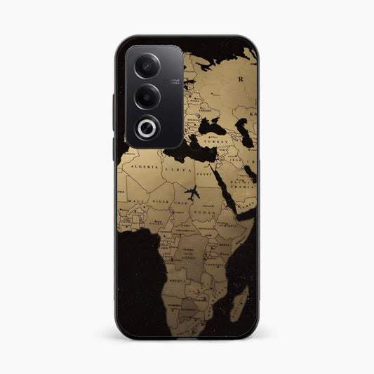 World Map Oppo A3 Pro Back Cover