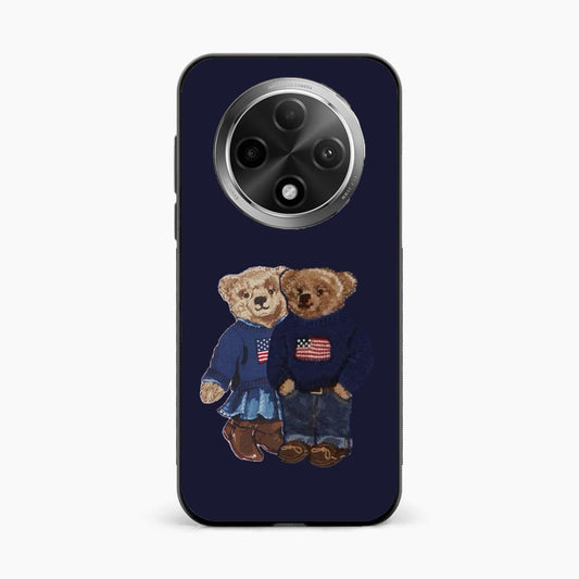 Cute Bear Couple Oppo F27 5g Back Covers