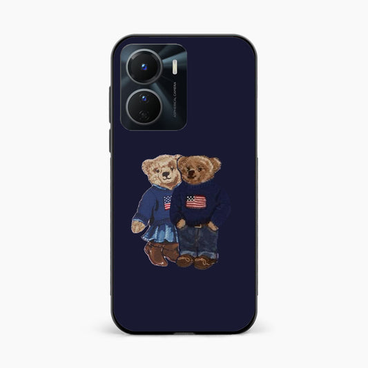 Cute Bear Couple Vivo Y16 Back Cover