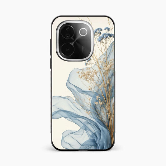 Soft Blue Floral Vivo T3 Pro 5G Back Cover