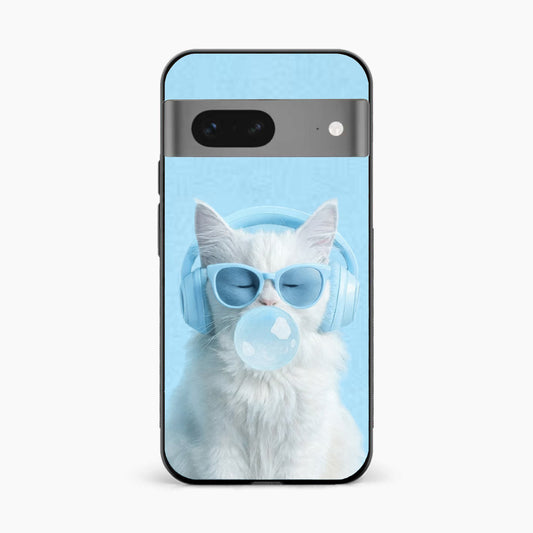 Cute Kitty Music Vibes Google Pixel 8 Back Cover