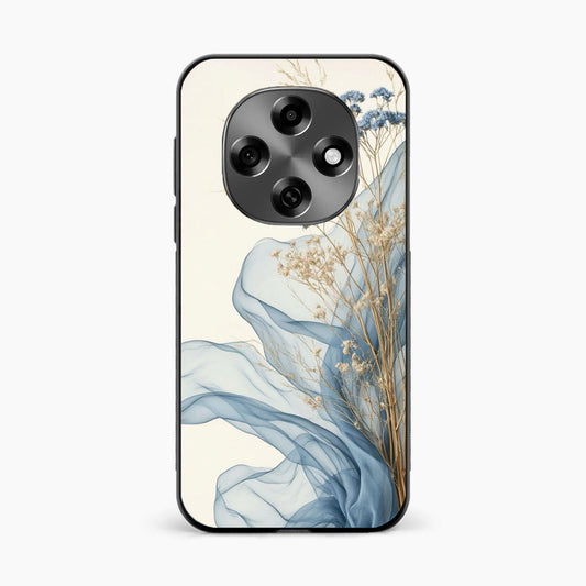 Soft Blue Floral Oppo F31 Pro 5G Back Cover