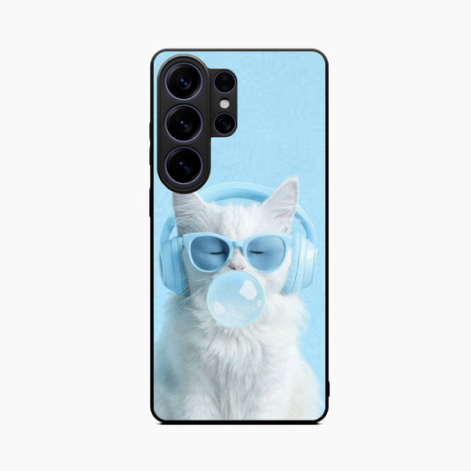 Cute Kitty Music Vibes Samsung S26 Ultra Back Cover