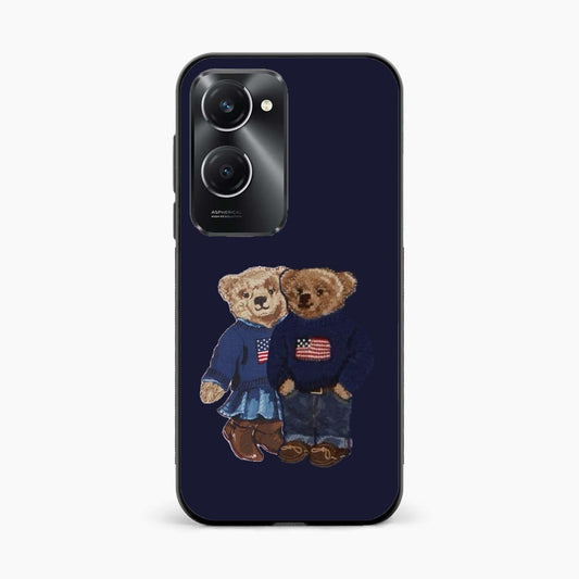 Cute Bear Couple Vivo Y28e 5G Back Cover