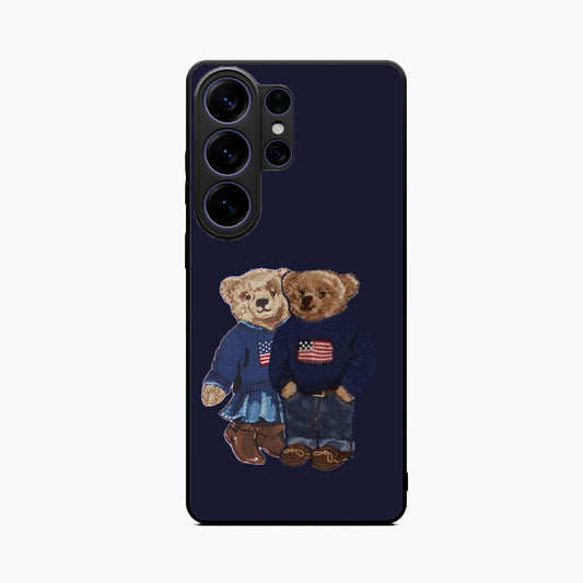 Cute Bear Couple Samsung S26 Ultra Back Cover