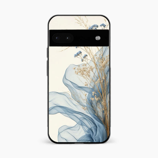 Soft Blue Floral Google Pixel 8A Back Cover