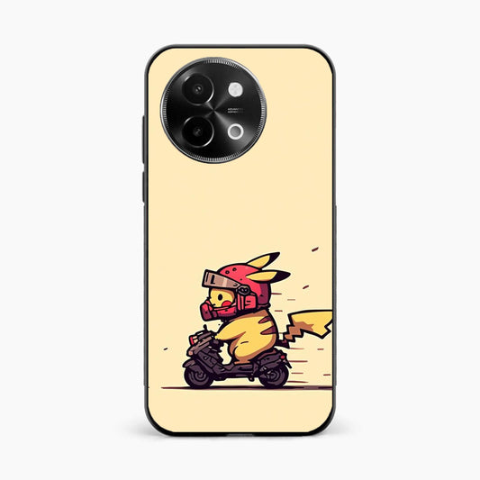 Cute Biker Pikachu Vivo Y58 5G Back Cover