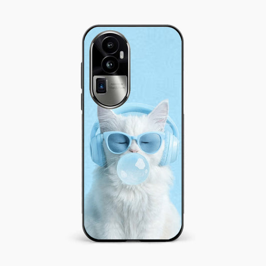 Cute Kitty Music Vibes Oppo Reno 10 Pro Plus 5G Back Cover