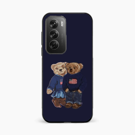 Cute Bear Couple Oppo Reno 12 Pro 5G Back Cover
