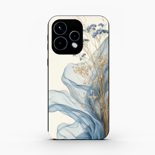 Soft Blue Floral Oppo Reno 15 5G Back Cover