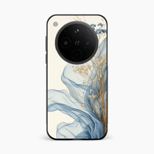 Soft Blue Floral Oppo Find X8 5G Back Cover