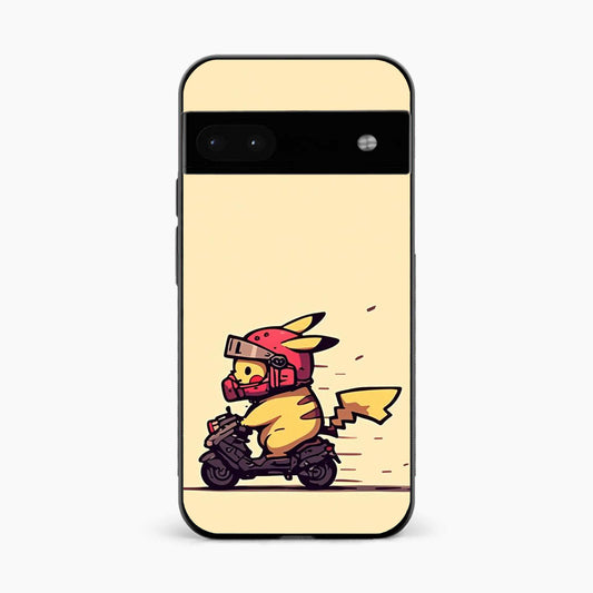 Cute Biker Pikachu Google Pixel 8A Back Cover
