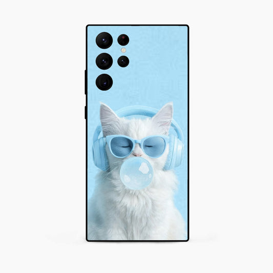 Cute Kitty Music Samsung S25 Ultra Back Cover