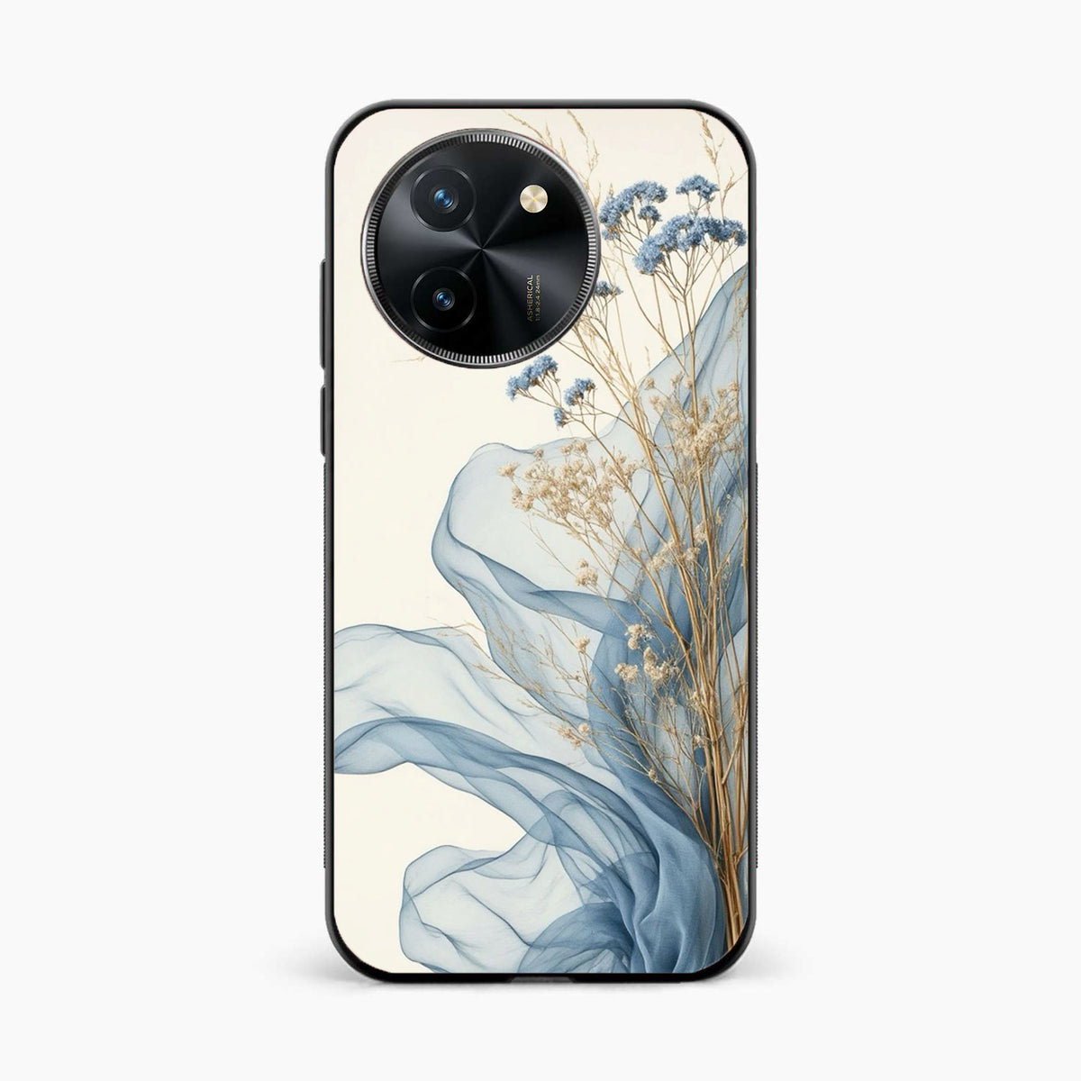 Soft Blue Floral Vivo T3x 5G Back Cover