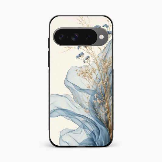 Soft Blue Floral Google Pixel 10 Back Cover