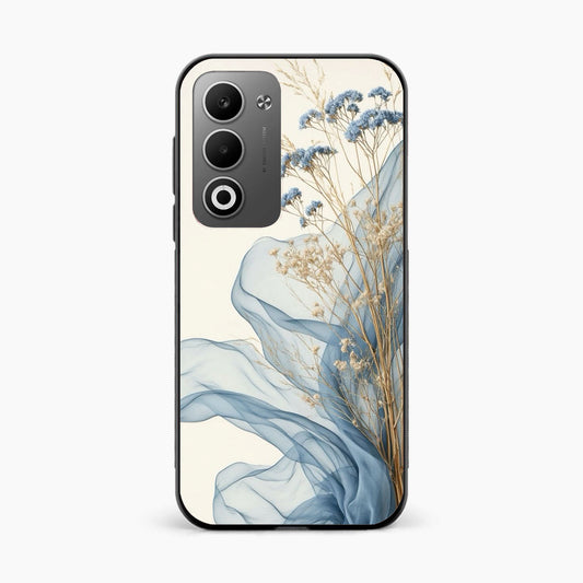 Soft Blue Floral Oppo A5 5G Back Cover
