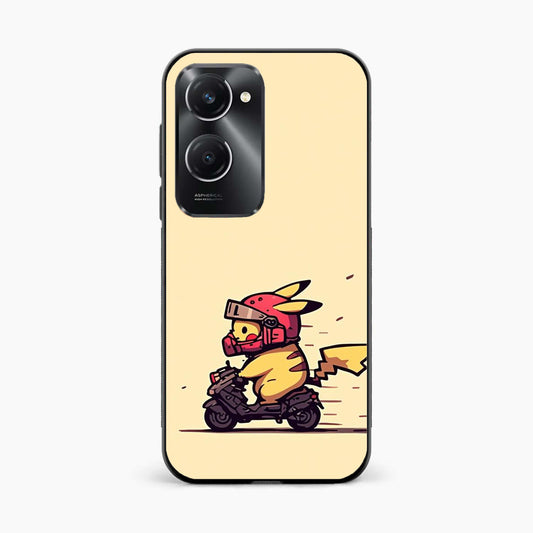 Cute Biker Pikachu Vivo Y28s 5G Back Cover