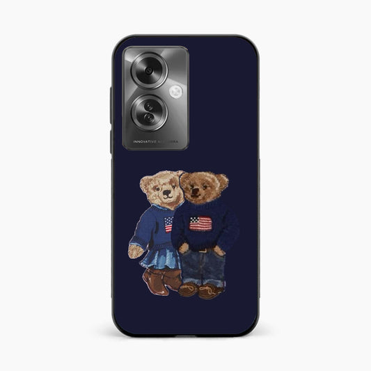 Cute Bear Couple Oppo F25 Pro 5g Back Covers