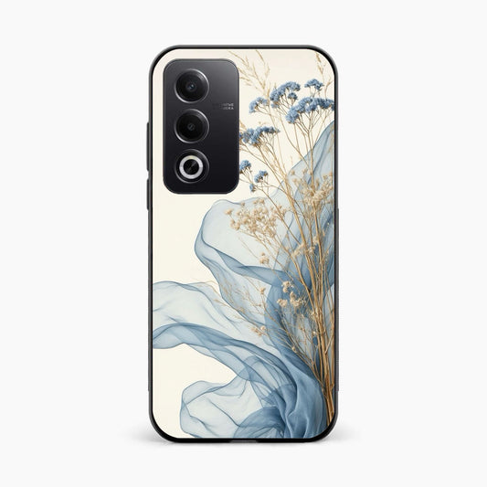 Soft Blue Floral Oppo A3 Pro Back Cover