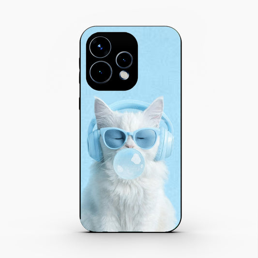 Cute Kitty Music Vibes Oppo Reno 15 5G Back Cover