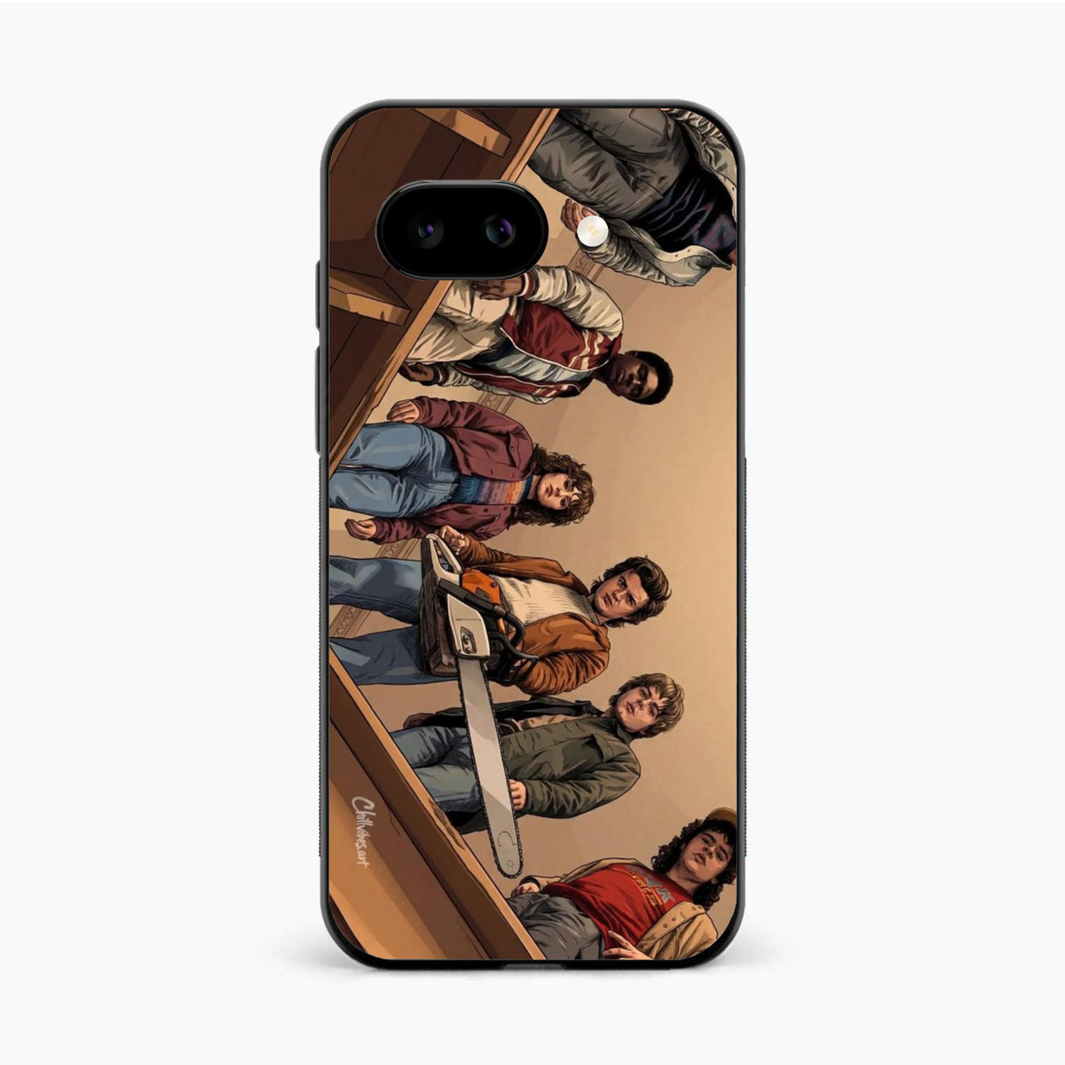 Stranger Squad Google Pixel 9A Chainsaw Back Cover