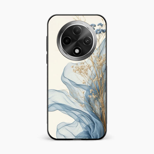 Soft Blue Floral Oppo F27 5G Back Cover