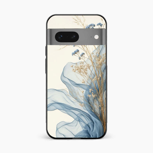 Soft Blue Floral Google Pixel 8 Back Cover