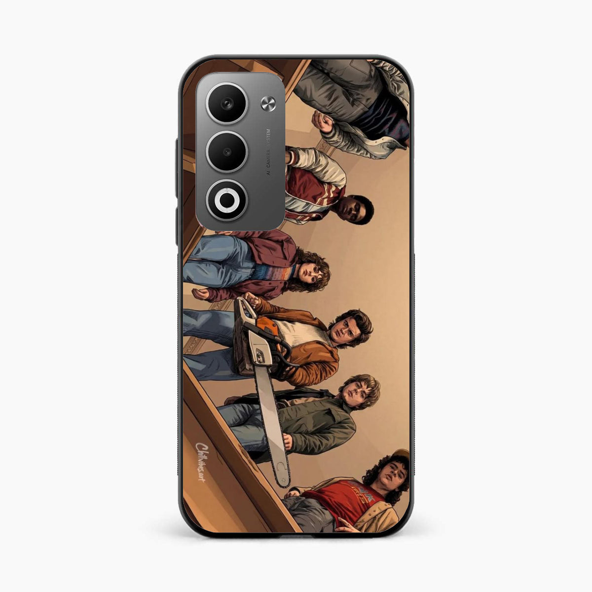 Stranger Squad Oppo A5 5G Chainsaw Back Cover