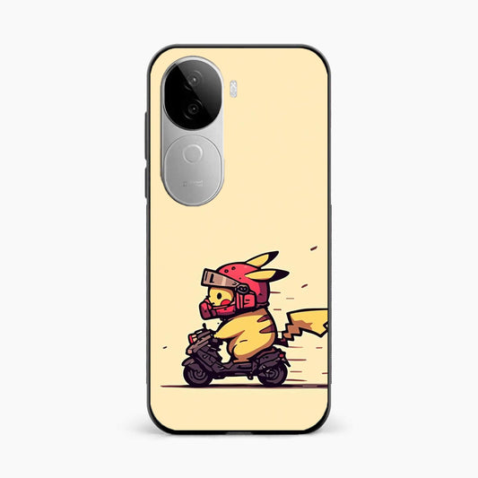 Cute Biker Pikachu Vivo V40e 5G Back Cover