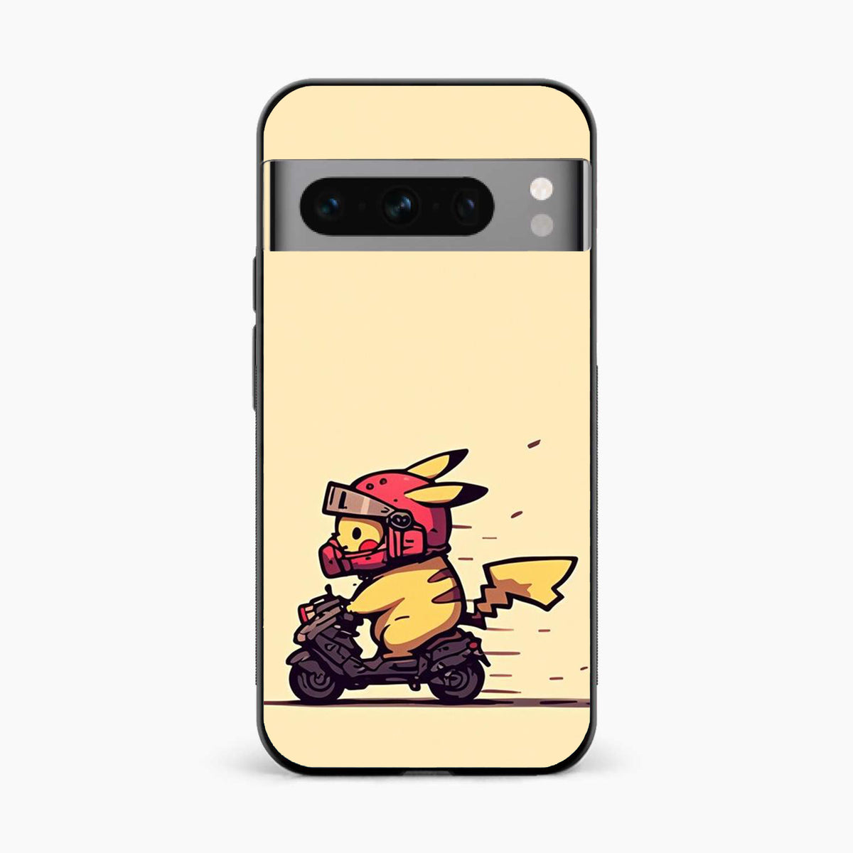 Cute Biker Pikachu Google Pixel 8 Pro Back Cover