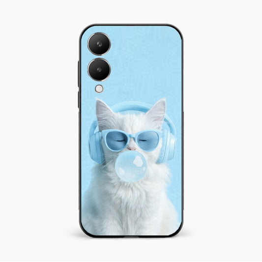 Cute Kitty Music Vibes Vivo Y28 5G Back Cover