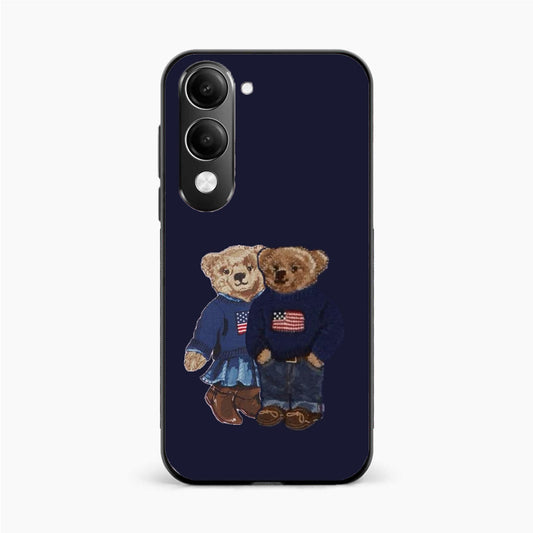 Cute Bear Couple Vivo Y19 5G Back Cover