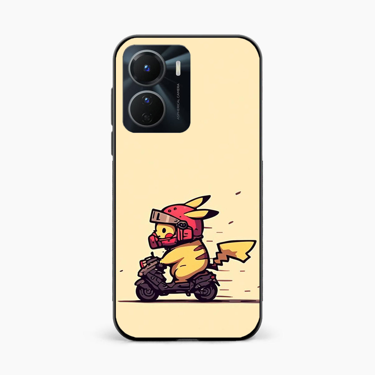 Cute Biker Pikachu Vivo Y16 Back Cover