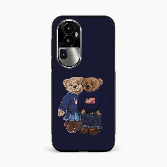 Cute Bear Couple Oppo Reno 10 Pro Plus 5G Back Cover