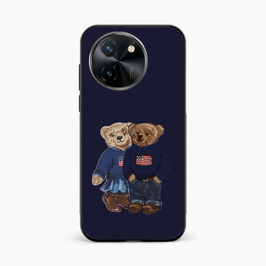 Cute Bear Couple Vivo T3x 5G Back Cover