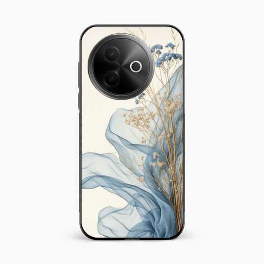 Soft Blue Floral Vivo Y39 5G Back Cover