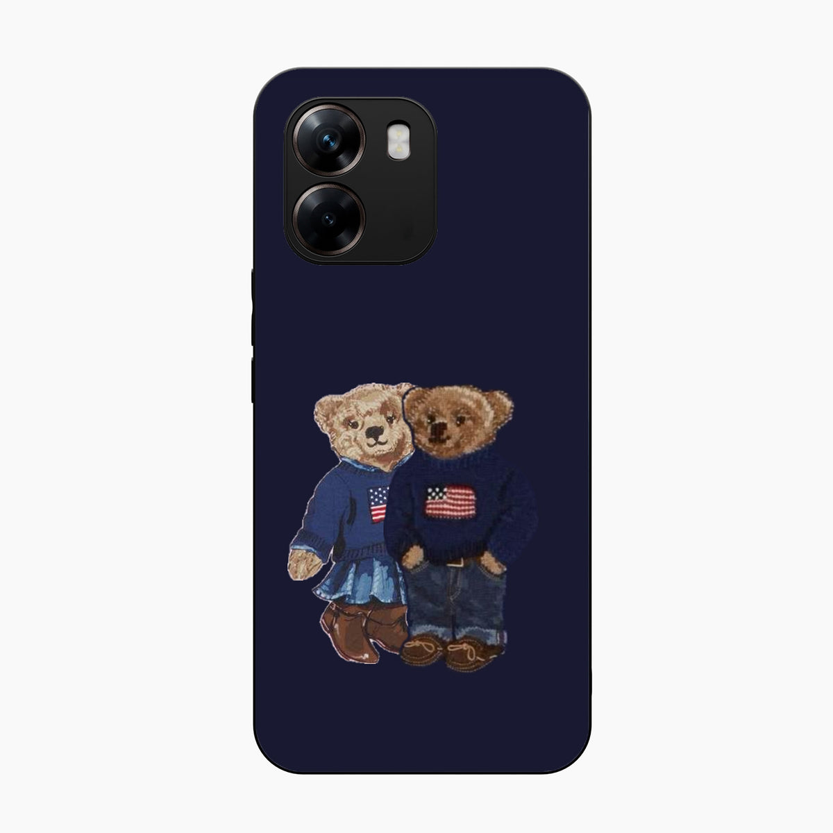 Cute Bear Couple Oppo A6x 5g Back Covers