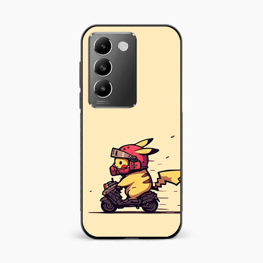 Cute Biker Pikachu Vivo T3 5G Back Cover