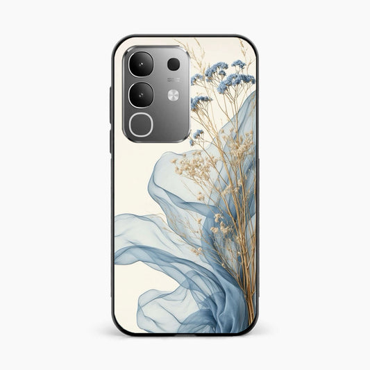 Soft Blue Floral Vivo T4x 5G Back Cover