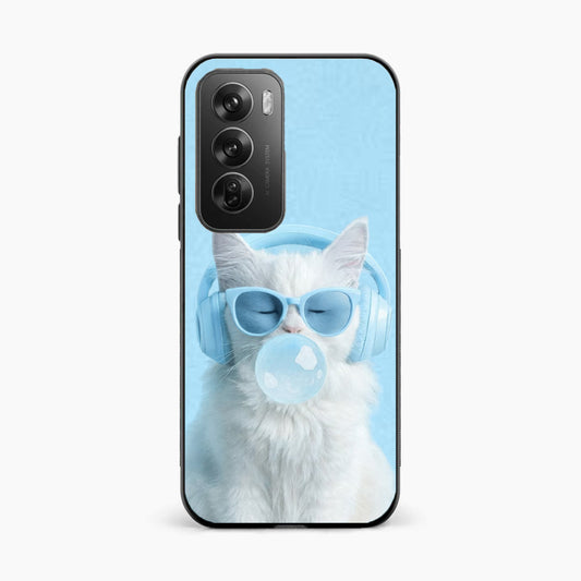 Cute Kitty Music Vibes Oppo Reno 12 Pro 5G Back Cover