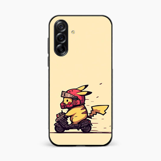 Cute Biker Pikachu Samsung M56 Back Cover
