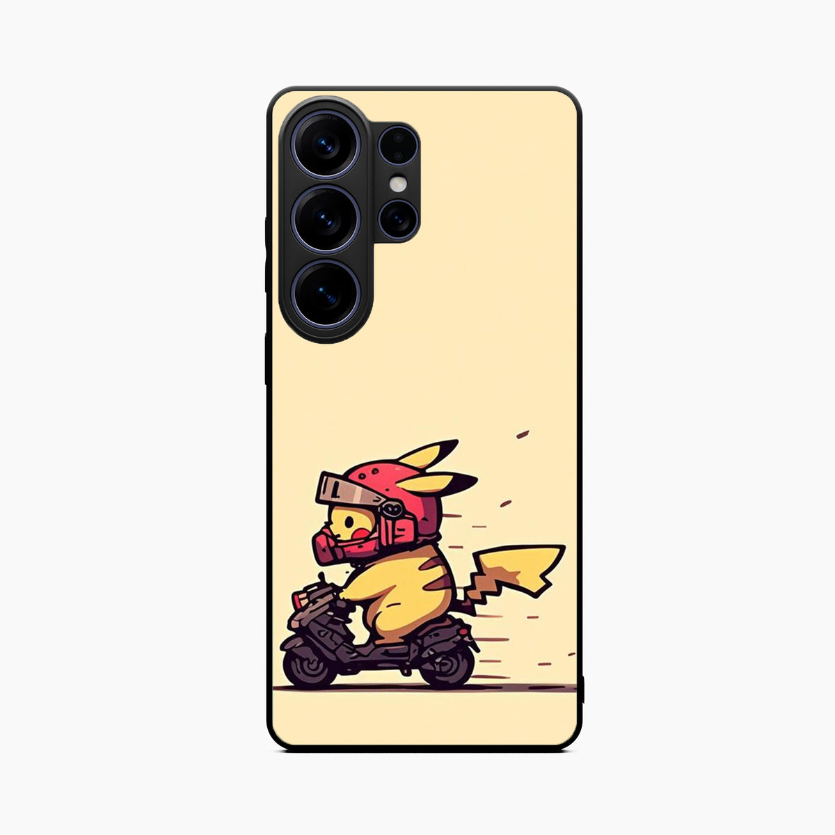 Cute Biker Pikachu Samsung S26 Ultra Back Cover