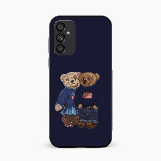 Cute Bear Couple Samsung A55 Back Cover
