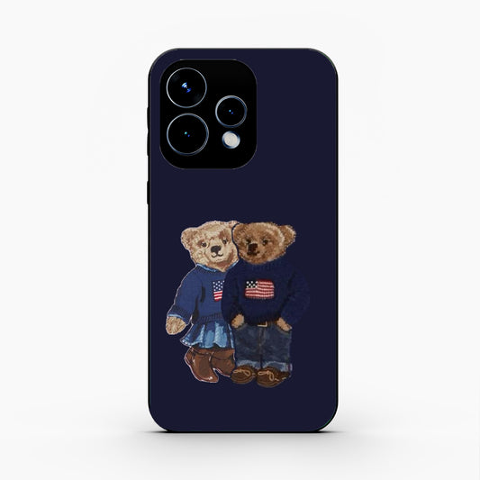 Cute Bear Couple Oppo Reno 15 5G Back Cover